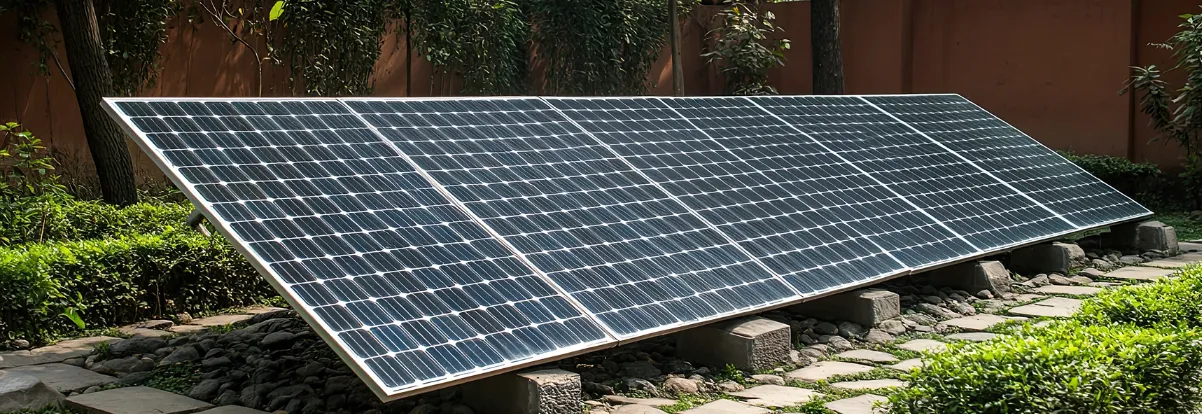 panneaux solaire au dessus hangar