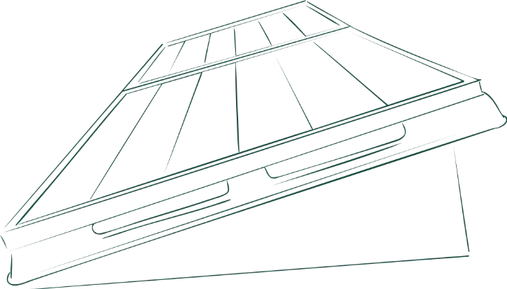 Illustration maison avec panneaux solaires sur la toiture