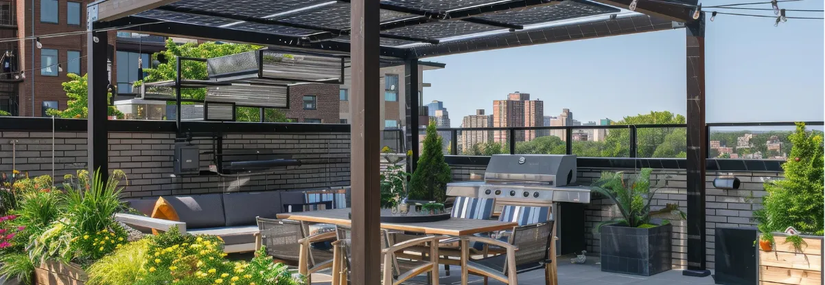 panneaux solaire au dessus hangar